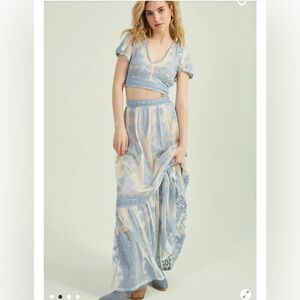 Worn Once 2 Piece Arissny dress and top set - Desert Sage green available